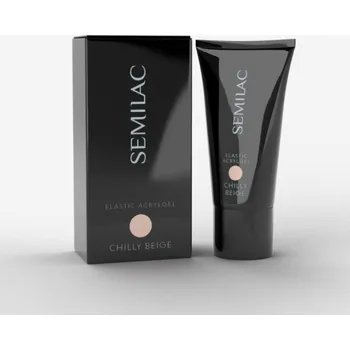 Semilac Elastic akrylový gel na nehty Double Flex - chladivě béžový 30g