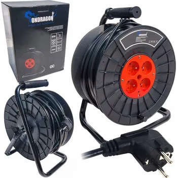 Napájecí kabel Prodlužovací kabel Ondragon Prodlužovací Kabel 25 m, 4 ks černý