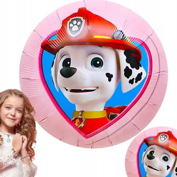 Balónek Tlapková patrola VELKÝ FÓLIOVÝ BALÓNEK MARSHALL NA NAROZENINOVOU OSLAVU PRO DĚTI 50 cm