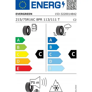 Letní pneumatika Evergreen EA 720 215/75 R16 113/111 T zesílená (C)