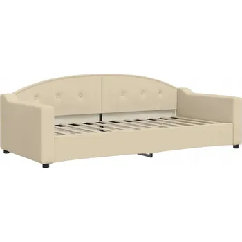 Pohovka Krémová pohovka s funkcí spaní 223 x 100 x 75 cm