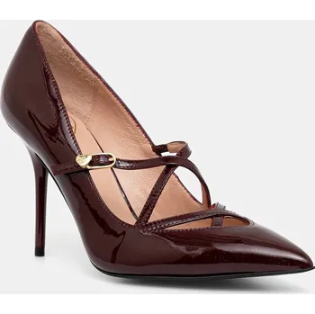 Dámské lodičky Kožené lodičky Love Moschino JA10319G1NIH0556 burgundské 93X, EUR 41