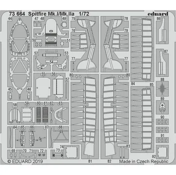 Plastikový model Eduard 1/72 Spitfire Mk.I/Mk.Iia (AIRFIX)