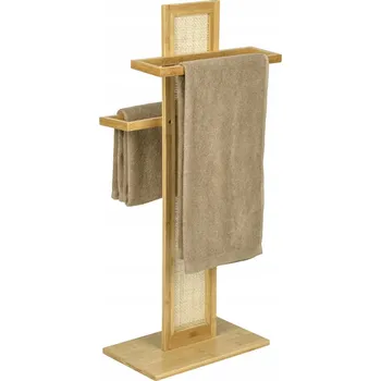 Držák na ručník Stojan na ručníky ALLEGRE BAMBOO, 88 cm, WENKO