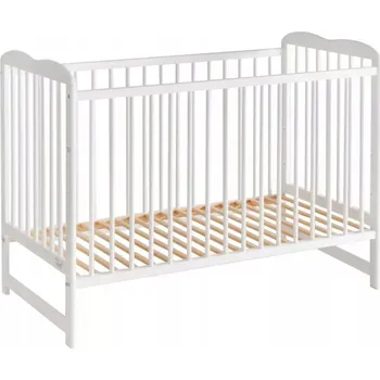 Dětská postýlka Dřevěná postýlka Homlando ALA 65 x 124 cm bílá