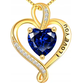 Náhrdelník Náhrdelník Mennica Świdnicka se srdíčkem z pozlaceného stříbra ryzost 925, délka 45 cm