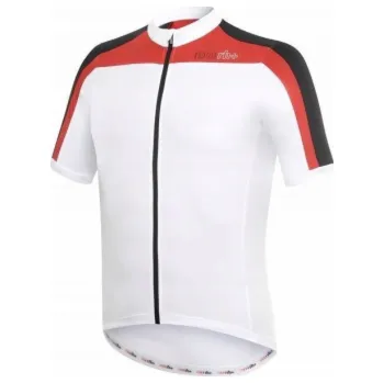 cyklistický dres RH+ Cyklistický dres ZeroSpace bílo-černo-červený - M