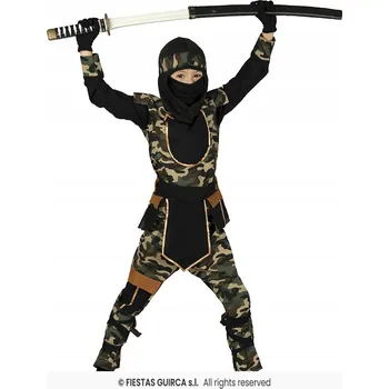 Karnevalový kostým Kostým Ninja Fiestas Guirca, velikost 110-115 cm