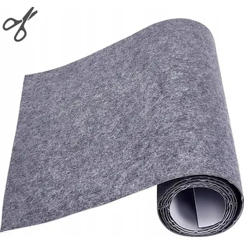 Obraz SAMOLEPICÍ PLST MULTIFUNKČNÍ 40X200 CM ŠEDÝ PRO DOMÁCNOST, DÍLNU A KANCELÁŘ