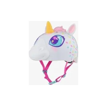 Cyklistická přilba C-PREME Dětská helma RASKULLZ SUPER UNICORNE, bílá velikost. S CHILD FS 5+ (50-54 cm) (NOVINKA)