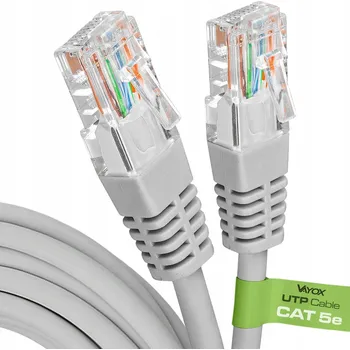 Síťový kabel Patchcord Vayox U/UTP 5e RJ45 / RJ45 0,5 m bílý