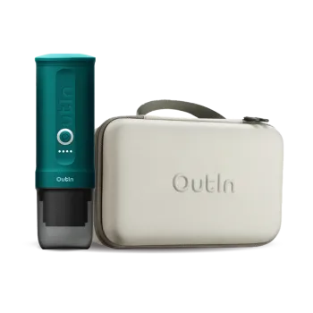 Kávovar Outin Nano Portable Espresso Machine – Teal + cestovní obal