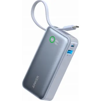 Elektronika Anker Powerbanka Nano (10 000 mAh, 30 W, vestavěný kabel USB-C, modrá)