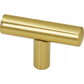 Nábytkové kování Nábytková úchytka relingová T, zlatý lesk