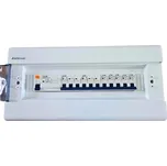 Domovní nástěnný rozvaděč s pojistkami, připravený k montáži, 18 modulů