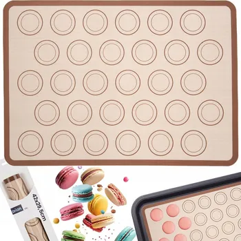 Podložka na pečení Silikonová podložka na makronky 42 × 29,5 cm