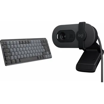 Klávesnice Logitech Mechanická mini klávesnice MX pro Mac (920-010837) + Brio 100 (960-001585)
