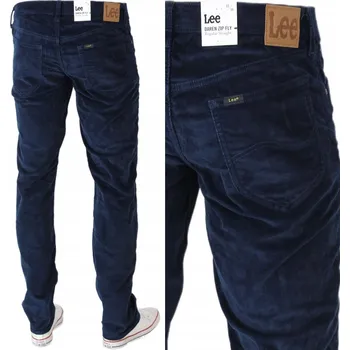 LEE DAREN DŽÍNY STŘIH STRAIGHT Manšestrové "RIVET NAVY" _ W31 L34