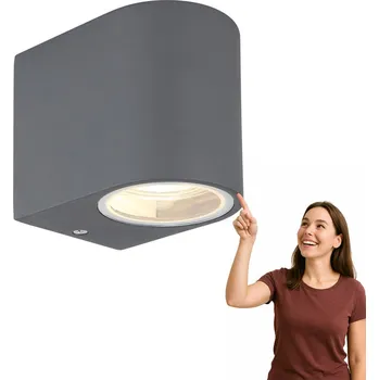 Venkovní osvětlení Venkovní nástěnné svítidlo Globo šedé GU10 35 W