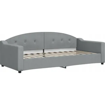 Pohovka Světle šedá pohovka s funkcí spaní 223 x 100 x 75 cm