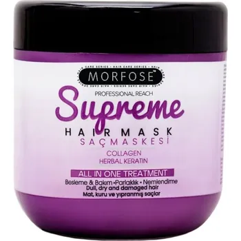 Vlasová regenerace MORFOSE SUPREME KOLAGENOVÁ MASKA NA VLASY S KERATINEM 500 ML