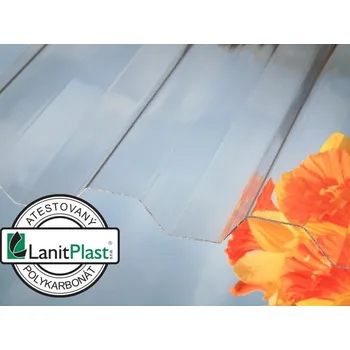 Polykarbonátová deska Brett Martin Trapézová polykarbonátová deska Marlon CS ORIGINAL, š. 1,06 × d. 3 m, síla 0,8 mm (čirá)