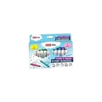 Fixy s razítky 12 barev EASY