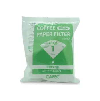 Příslušenství pro přípravu kávy Cafec CC1 Papírové filtry vel. 01 - 100 ks