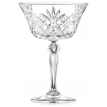 Sklenice Skleničky na šampaňské RCR melodie bezbarvé 260 Ml 6 ks