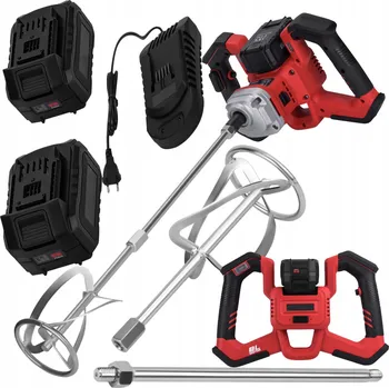 Míchadlo Akumulátorové míchadlo 21V M14 140 mm 2x akumulátor 4 Ah bezkartáčové