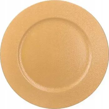 Talíř Dekorativní podnos/talíř pod talíř 33 cm zlatý