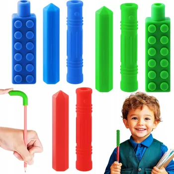 Silikonové Kousátko Sada 8 ks Logopedické Uklidňující ADHD Autismus Stres