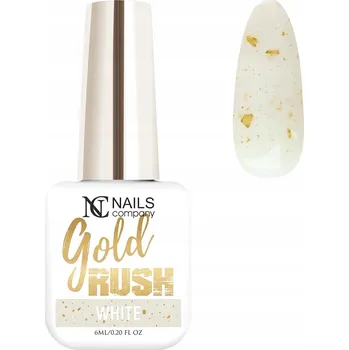 Lak na nehty Hybridní lak barevný Nails Company White 6 ml