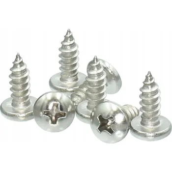 Šroub 4,8x19 ŠROUB DO PLECHU S ČOČKOVOU HLAVOU NEREZ A2 10 KS