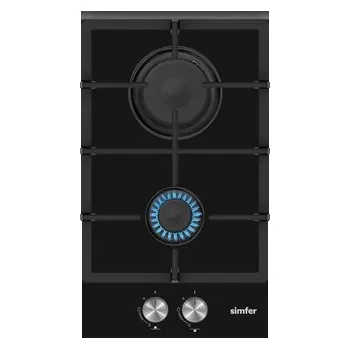 Varná deska Plynová varná deska Simfer H3.201.TGRSP na skle, 2 hořáky, černá