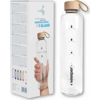 Láhev Wessper Wessper Activemax Crystalline 1l motivační skleněná láhev