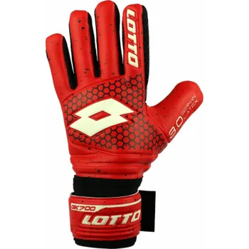 Brankářské rukavice Lotto Rukavice GK 700 II Junior Cliff Red/Celkem bílá 9.0