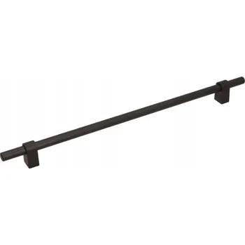 Nábytkové kování Úchytka na nábytek reling kuchyňská, skříňová LOFT RE44 ČERNÁ MATNÁ 320/400 mm