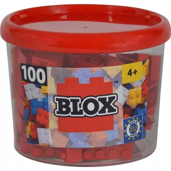 ostatní stavebnice STAVEBNICE BLOX 100 DÍLKŮ 2X2 ČERVENÉ KOMPATIBILNÍ S