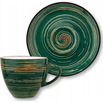 Šálek na kávu 190 ml s podšálkem 14 cm Wilmax ZELENÝ