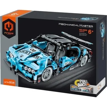 ostatní stavebnice 040202 STROJNÍ MISTR STAVEBNÍ STAVEBNICE MODRÉ AUTO 422 DÍLŮ