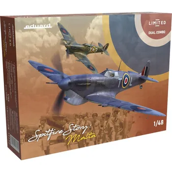 Plastikový model Spitfire Story: Malta Dual Combo (Limited Edition) - Eduard 11172
