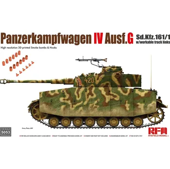 Plastikový model Pz.kpfw.IV Ausf.G without interior - Rye Field Model 5053