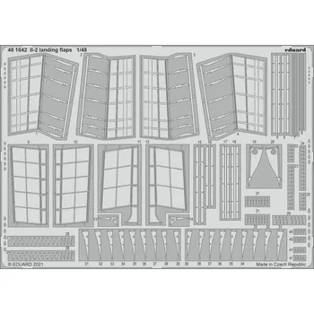 Plastikový model 1/48 Il-2 landing flaps for ZVEZDA kit - Eduard 481042