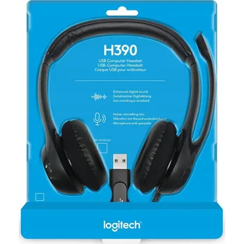 Sluchátka Sluchátka Logitech H390 s mikrofonem, USB-A