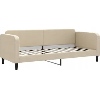 Pohovka Krémová pohovka s funkcí spaní 223 x 90 x 75 cm