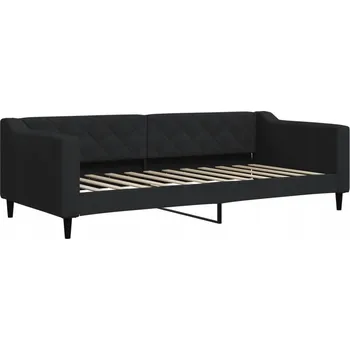 Pohovka Černá pohovka s funkcí spaní, 223 x 100 x 67 cm