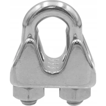 Lany 6 mm Svorka dle Normy 741 pro Nerezové Lano, Třmenová, Typ U, A4, 1 kus