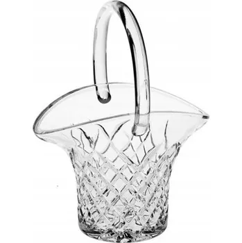 Křišťálová mísa na ovoce, cukroví 23 cm s uchem
