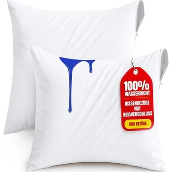 Ohřívač vody Povlečení Utopia Voděodolný povlak na polštář 45x45 cm (sada 2 ks) se zipem, chránič polštáře,